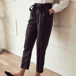 VETTA Pleated High Waist Trouser